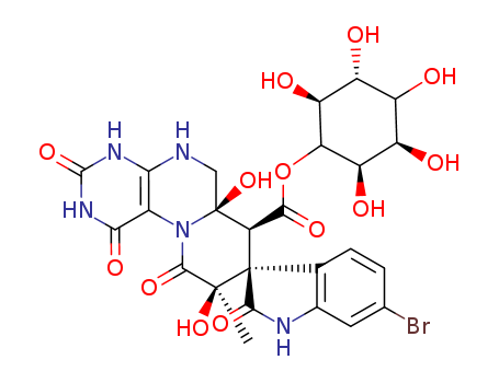 D-myo-Inositol,4-[(3S,6'aR,7'S,9'R)-6-bromo-1,1',2,2',3',4',5',6',6'a,7',9',10'-dodecahydro-6'a,9'-dihydroxy-9'-methyl-1',2,3',10'-tetraoxospiro[3H-indole-3,8'-[8H]pyrido[1,2-f]pteridine]-7'-carboxyla