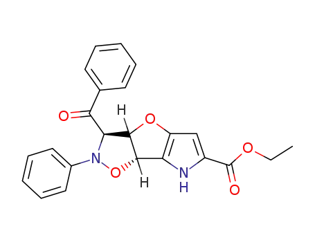 (3R,7bS)-3-Benzoyl-2-phenyl-3,3a,7,7b-tetrahydro-2H-pyrrolo[2',3':4,5]furo[2,3-d]isoxazole-6-carboxylic acid ethyl ester