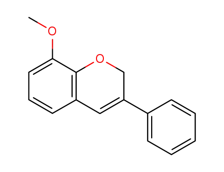 Molecular Structure of 88039-98-9 (2H-1-Benzopyran, 8-methoxy-3-phenyl-)