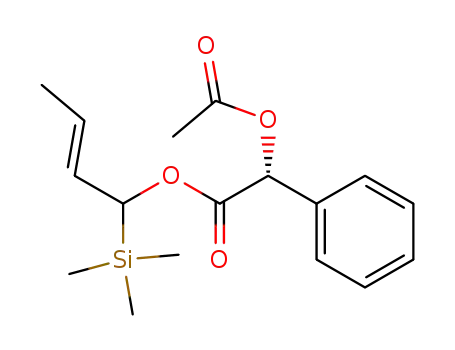 1-(1-trimethylsilyl-2-butene) (2R)-2-O-acetyl-2-phenyl-acetate