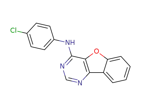 benzo[4,5]furo[3,2-<i>d</i>]pyrimidin-4-yl-(4-chloro-phenyl)-amine