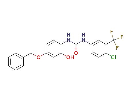 1-(4-benzyloxy-2-hydroxy-phenyl)-3-(4-chloro-3-trifluoromethyl-phenyl)-urea