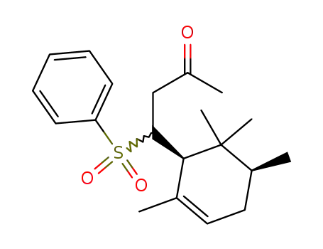4β-(2,5β,6,6-Tetramethyl-2-cyclohexenyl)-4-(phenylsulfonyl)-2-butanone