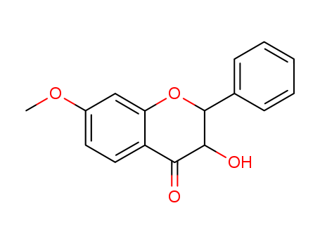 4H-1-Benzopyran-4-one, 2,3-dihydro-3-hydroxy-7-methoxy-2-phenyl-