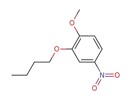 Molecular Structure of 205067-45-4 (2-butoxy-1-methoxy-4-nitro-benzene)