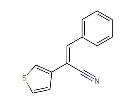 Molecular Structure of 13781-54-9 ((E)-3-phenyl-2-(3-thienyl)acrylonitrile)