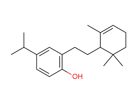 Phenol, 4-(1-methylethyl)-2-[2-(2,6,6-trimethyl-2-cyclohexen-1-yl)ethyl]-