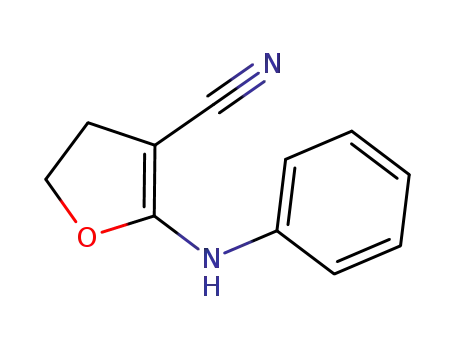 4,5-dihydro-2-(phenylamino)-3-furancarbonitrile