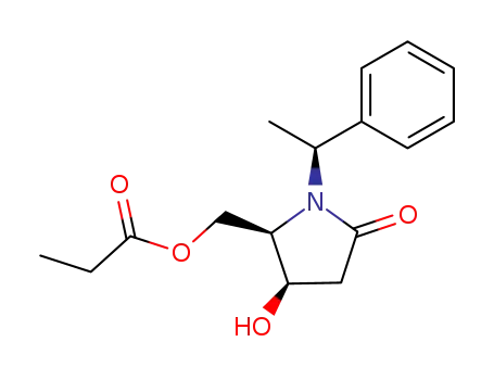 (4R,5R)-N-<(S)-1-phenylethyl>-4-hydroxy-5-<(propionyloxy)methyl>pyrrolidin-2-one