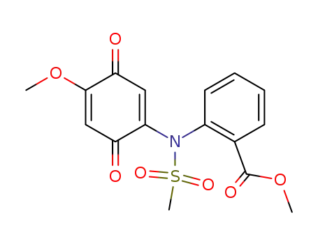2-(N-Mesyl-2-methoxycarbonylanilino)-5-methoxy-1,4-benzoquinone