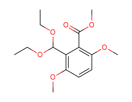Benzoic acid, 2-(diethoxymethyl)-3,6-dimethoxy-, methyl ester