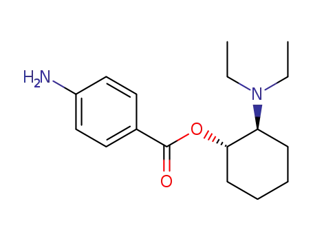 (+/-)-4-amino-benzoic acid-(<i>trans</i>-2-diethylamino-cyclohexyl ester)