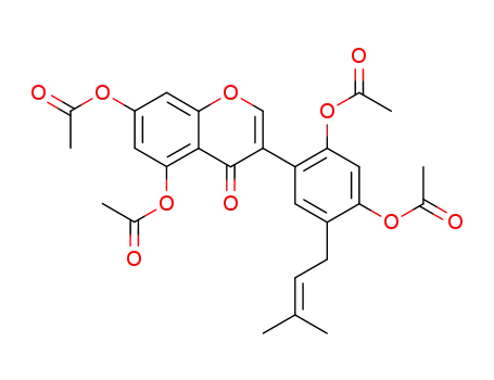 2',4',5,7-tetraacetoxy-5'-(3-methyl-2-butenyl)isoflavone
