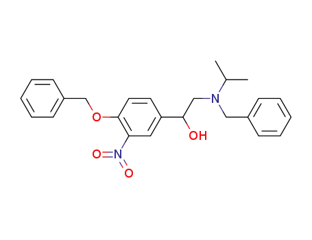 Molecular Structure of 64195-96-6 (Benzenemethanol,
a-[[(1-methylethyl)(phenylmethyl)amino]methyl]-3-nitro-4-(phenylmethoxy
)-)