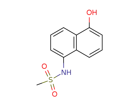 Molecular Structure of 54179-49-6 (N-(5-Hydroxy-1-naphthalenyl)methanesulfonamide)
