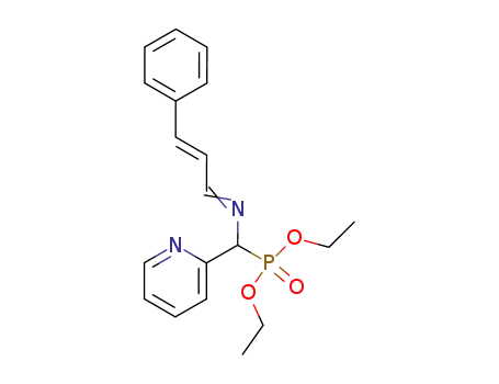Molecular Structure of 128474-61-3 (Diethyl <(3-Phenylprop-2-enylidene)amino>(pyridin-2-yl)methylphosphonate)