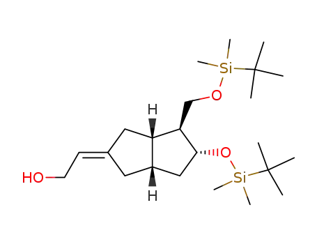 (E)-2-(((3aS,4S,5R,6aS)-5-((tert-butyldimethylsilyl)oxy-4-(tert-butyldimethylsilyl)oxy)methyl)hexahydropentalen-2(1H)-ylidene)ethanol