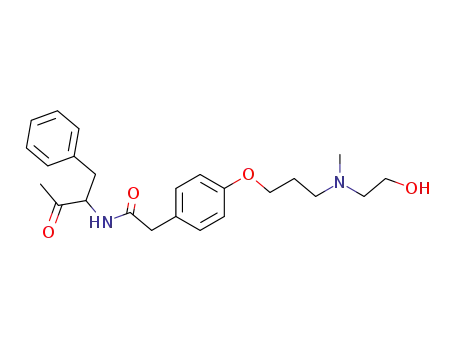 4-<3-(N-hydroxyethyl-N-methyl)propoxy>-N-<3-(4-phenyl-2-oxobutyl)>phenylacetamide