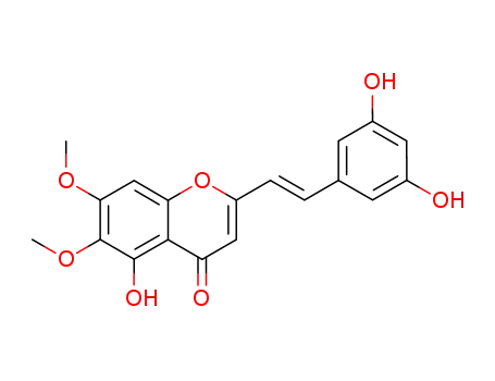 6,7-Dimethoxy-5-hydroxy-2-<2-(3,5-dihydroxyphenyl)ethenyl>chromone