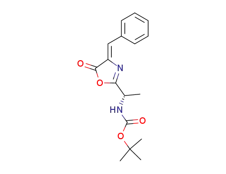 Molecular Structure of 116908-50-0 (Boc-Ala-Δ<sup>Z</sup>Phe azlactone)