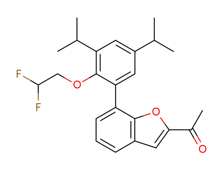 2-Acetyl-7-[3,5-diisopropyl-2-(2,2-difluoroethoxy)phenyl]-benzo[b]furan