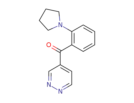 2-Pyrrolidinophenyl 4-Pyridazinyl Ketone