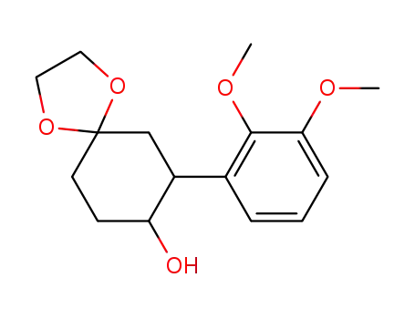 1,4-Dioxaspiro[4.5]decan-8-ol, 7-(2,3-dimethoxyphenyl)-