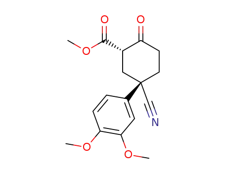 methyl 5-cyano-5-(3,4-dimethoxyphenyl)-2-oxocyclohexanecarboxylate