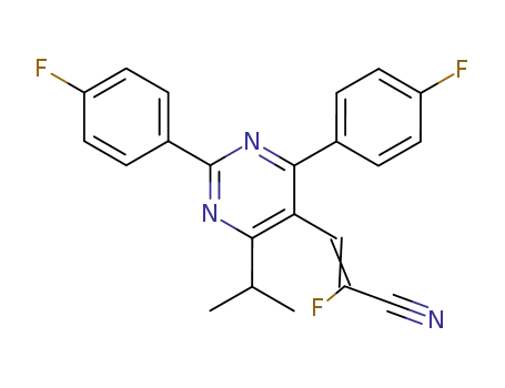 (Z)-3-[2,4-Bis-(4-fluoro-phenyl)-6-isopropyl-pyrimidin-5-yl]-2-fluoro-acrylonitrile