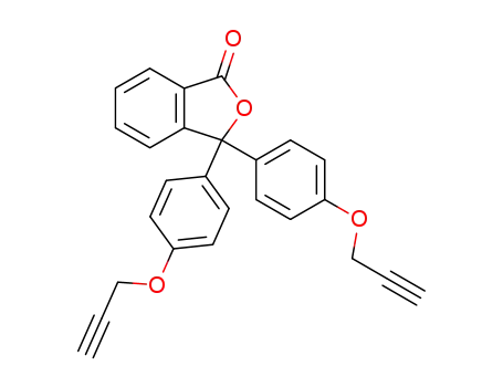 Molecular Structure of 142457-74-7 (3,3-bis(4-(prop-2-yn-1-yloxy)phenyl)isobenzofuran-1(3H)-one)