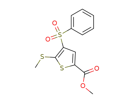 methyl 5-methylthio-4-(phenylsulfonyl)thiophene-2-carboxylate