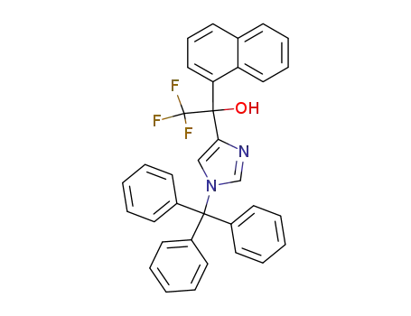 4-<(1-naphthyl)(trifluoromethyl)hydroxymethyl>-N-(triphenylmethyl)imidazole