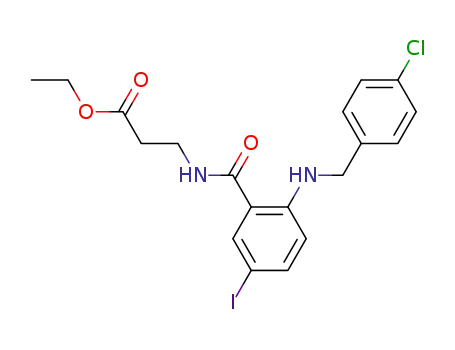 3-[2-(4-Chloro-benzylamino)-5-iodo-benzoylamino]-propionic acid ethyl ester