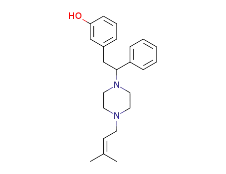 1-(3-Methyl-2-butenyl)-4-(2-(3-hydroxyphenyl)-1-phenylethyl)piperazine
