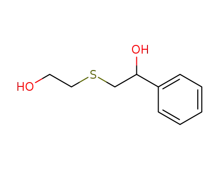 Molecular Structure of 39093-48-6 (Benzenemethanol, a-[[(2-hydroxyethyl)thio]methyl]-)