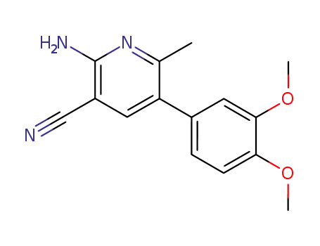 2-amino-3-cyano-6-methyl-5-(3,4-dimethoxyphenyl)pyridine