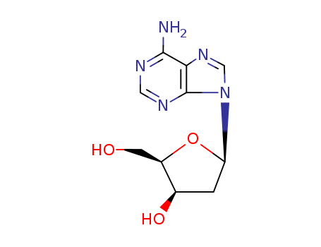 9H-Purin-6-amine,9-(2-deoxy-b-D-threo-pentofuranosyl)- cas  13276-53-4