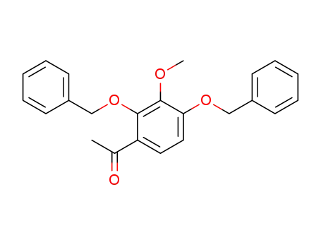 Molecular Structure of 144632-77-9 (Ethanone, 1-[3-methoxy-2,4-bis(phenylmethoxy)phenyl]-)