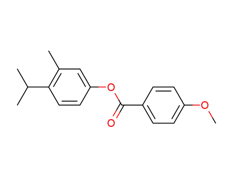 Molecular Structure of 129375-07-1 (3-methyl-4-(1-methylethyl)phenyl 4-methoxybenzoate)