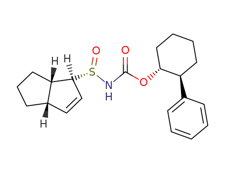 N-<<trans-2-(phenylcyclohexyl)oxy>carbonyl>-cis-bicyclo<3.3.0>-3-oct-endo-2-enesulfinamide