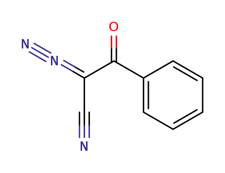 Molecular Structure of 50737-37-6 (Benzenepropanenitrile, a-diazo-b-oxo-)