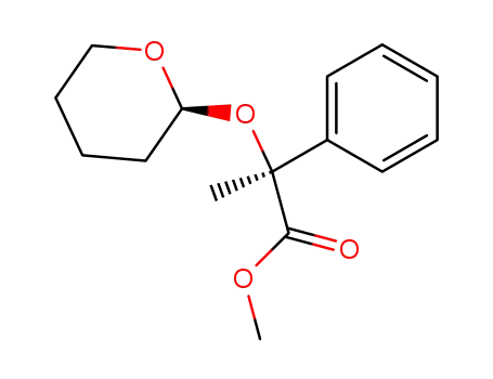 methyl 2-phenyl-2-(tetrahydropyranyloxy)propanoate