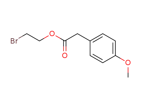 Molecular Structure of 80336-89-6 (2-bromoethyl (4-methoxyphenyl)acetate)