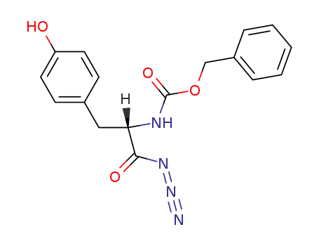 Carbamic acid, [2-azido-1-[(4-hydroxyphenyl)methyl]-2-oxoethyl]-,
phenylmethyl ester, (S)-