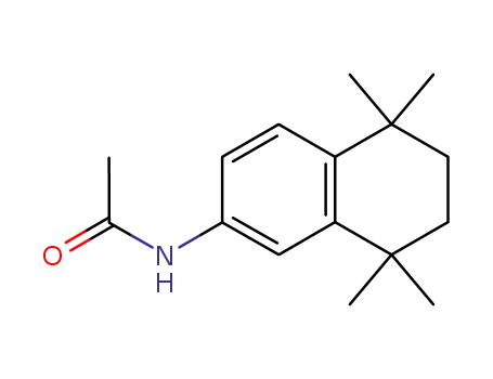 Molecular Structure of 139162-43-9 (N-(5,5,8,8-Tetramethyl-5,6,7,8-tetrahydronaphthalen-2-yl)acetamide (Tamibarotene))