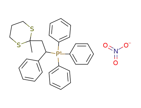 [2-(2-Methyl-[1,3]dithian-2-yl)-1-phenyl-ethyl]-triphenyl-phosphonium; nitrate