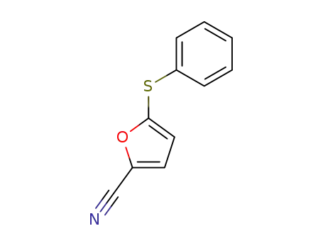 Molecular Structure of 93104-64-4 (2-Furancarbonitrile, 5-(phenylthio)-)