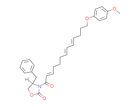 (R)-4-Benzyl-3-[(2E,7E,9E)-13-(4-methoxy-phenoxy)-trideca-2,7,9-trienoyl]-oxazolidin-2-one