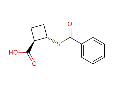 trans-2-(benzoylthio)cyclobutanecarboxylic acid