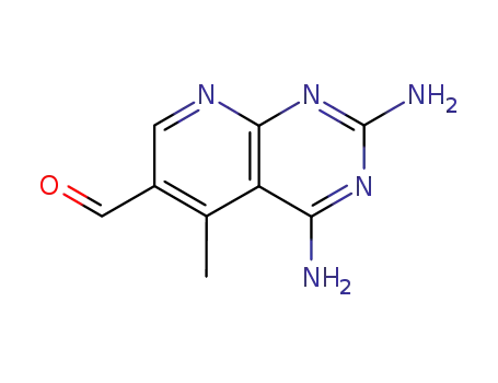 Molecular Structure of 101810-74-6 (Pyrido[2,3-d]pyrimidine-6-carboxaldehyde, 2,4-diamino-5-methyl-)